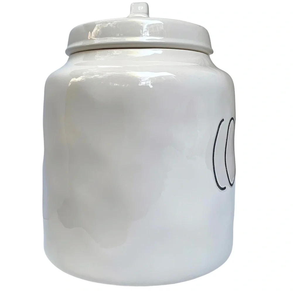 Rae Dunn COOKIES Canister Jar Ceramic 8 Inch Tall Chubby Dimples NWT 2017 OG HTF - Picture 6 of 15